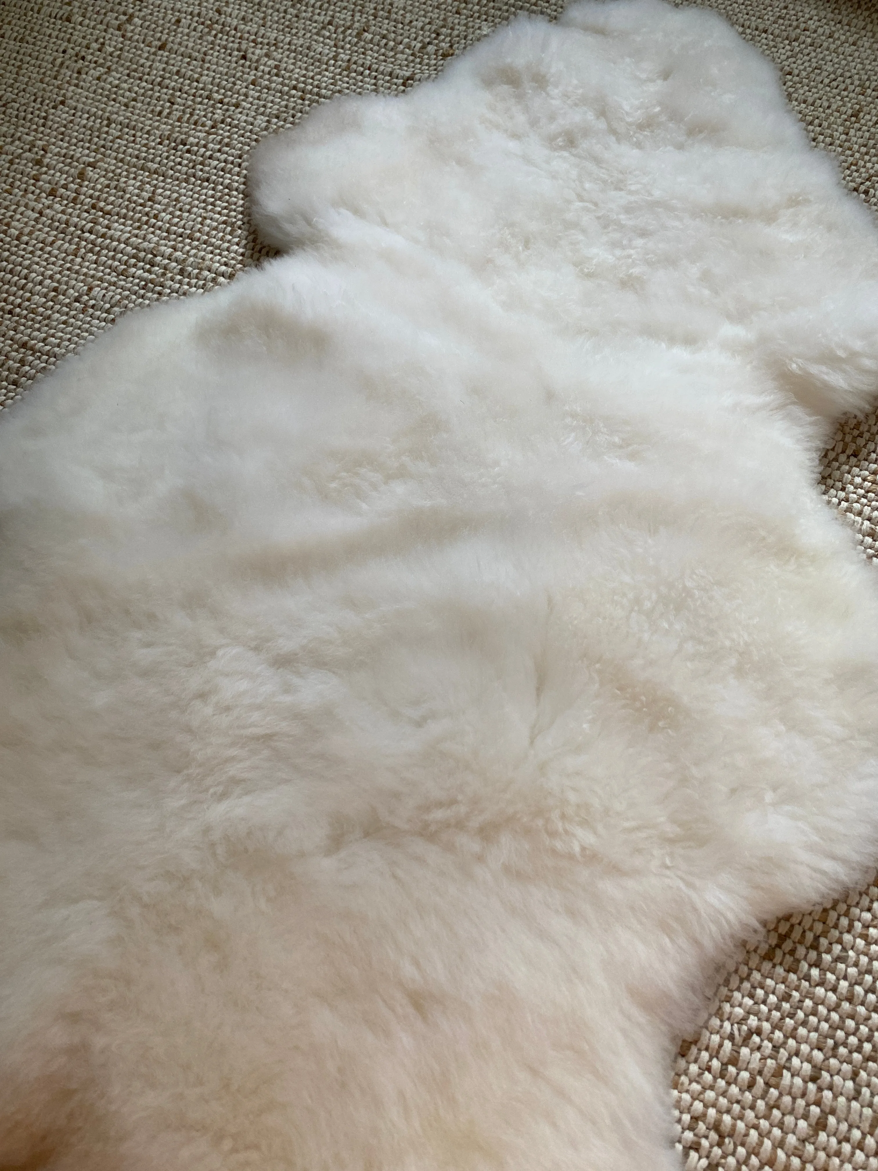 “seconds”  Classic Ivory Sheepskin