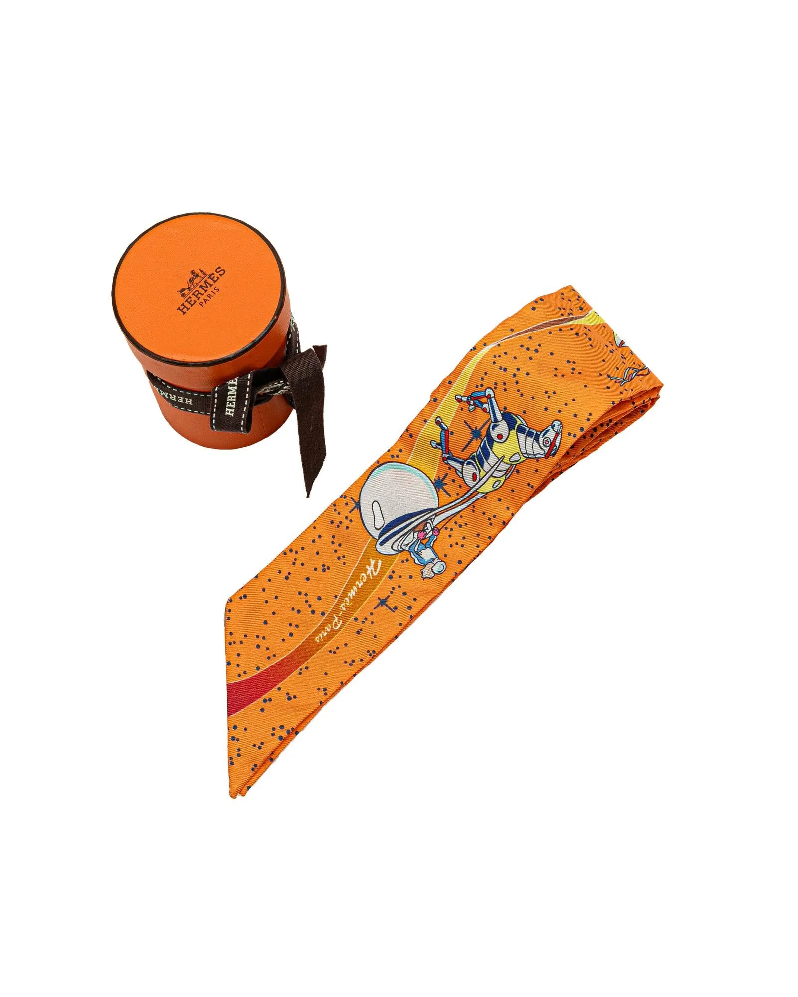 Silk Space Derby Twilly Scarf