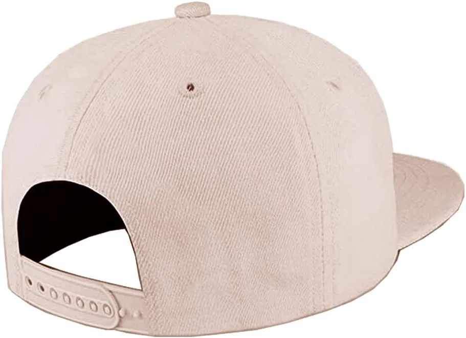 Text/Logo Custom Custom Your Name Embroidered Snapback Flat Brim Cap Hip Hop Funny