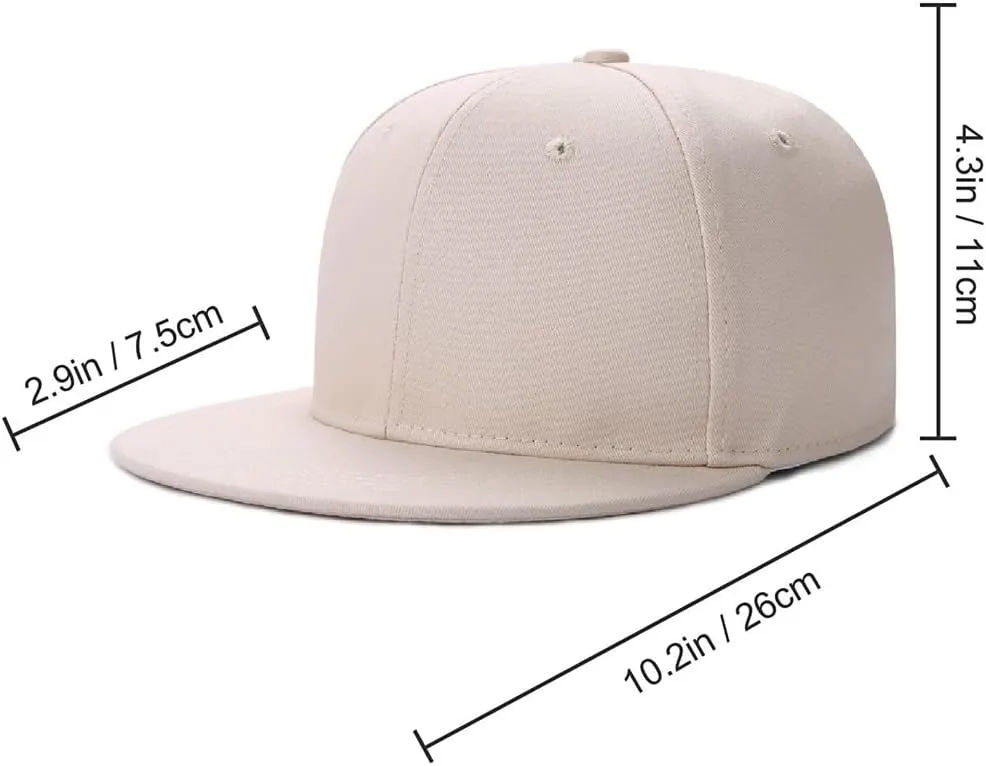 Text/Logo Custom Custom Your Name Embroidered Snapback Flat Brim Cap Hip Hop Funny