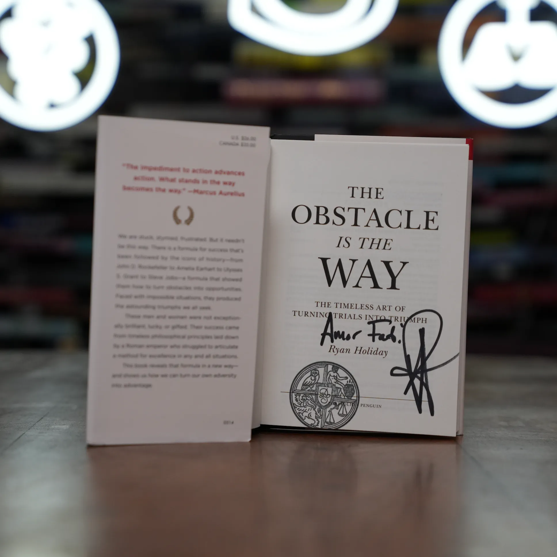 The Obstacle Is the Way (signed edition)