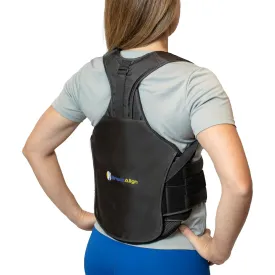 TLSO Full Back Brace, Back Pain Relief for Herniated Disc, Scoliosis, Kyphosis, PostOp Support PDAC L0456/L0457 - Fits Waist 2350 in