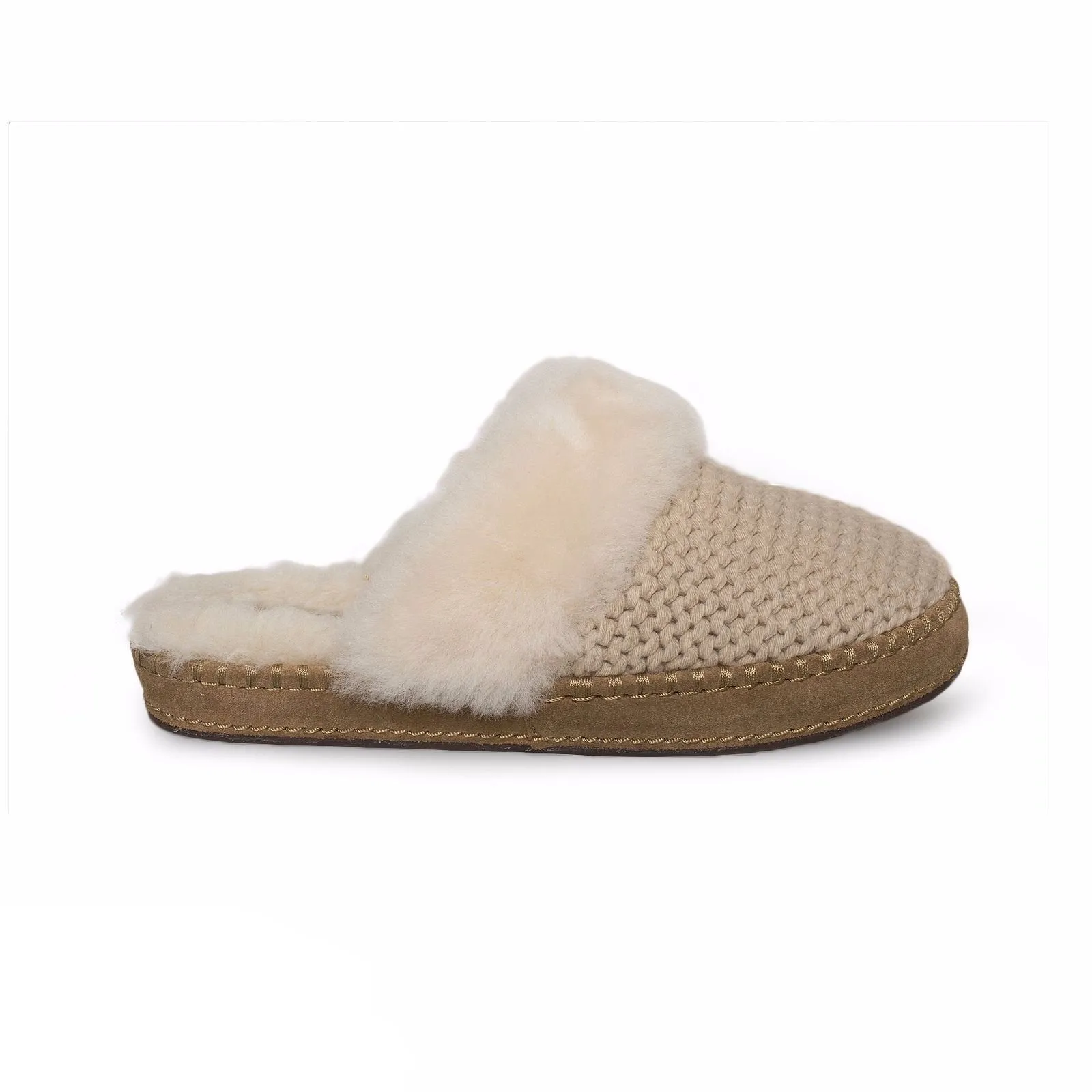 UGG Aira Knit Cream Slippers
