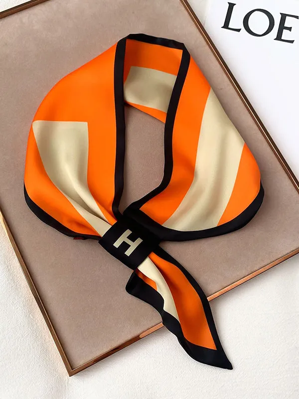 Urban Silk Imitation Letter Print Printed Scarf