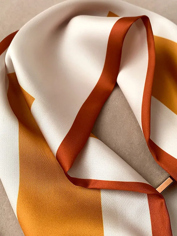Urban Silk Imitation Letter Print Printed Scarf