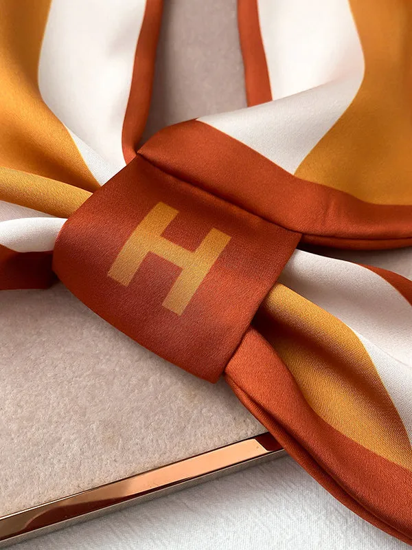 Urban Silk Imitation Letter Print Printed Scarf