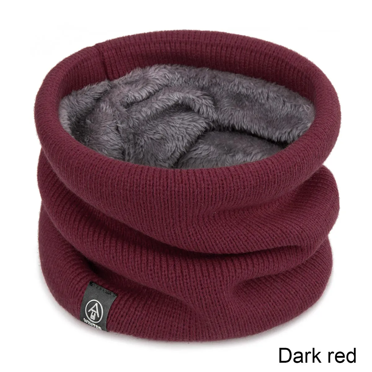 Winter Warm Scarf For Boys Girls  Children Baby Scarf Thick Wool Collar Scarves Scarf Cotton  Knitted Ring Solid Scarves