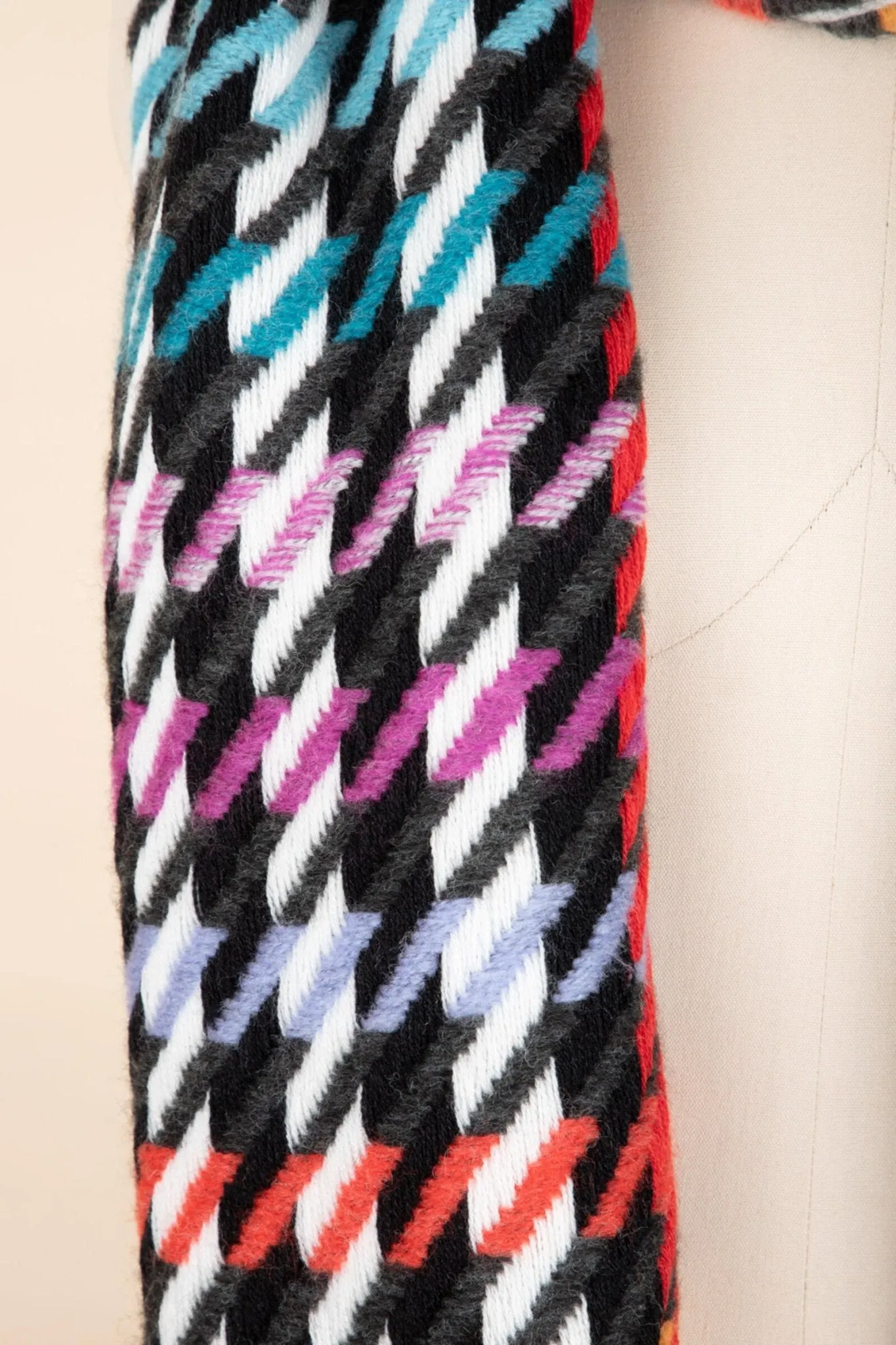 Woven Rainbow Accented Scarf