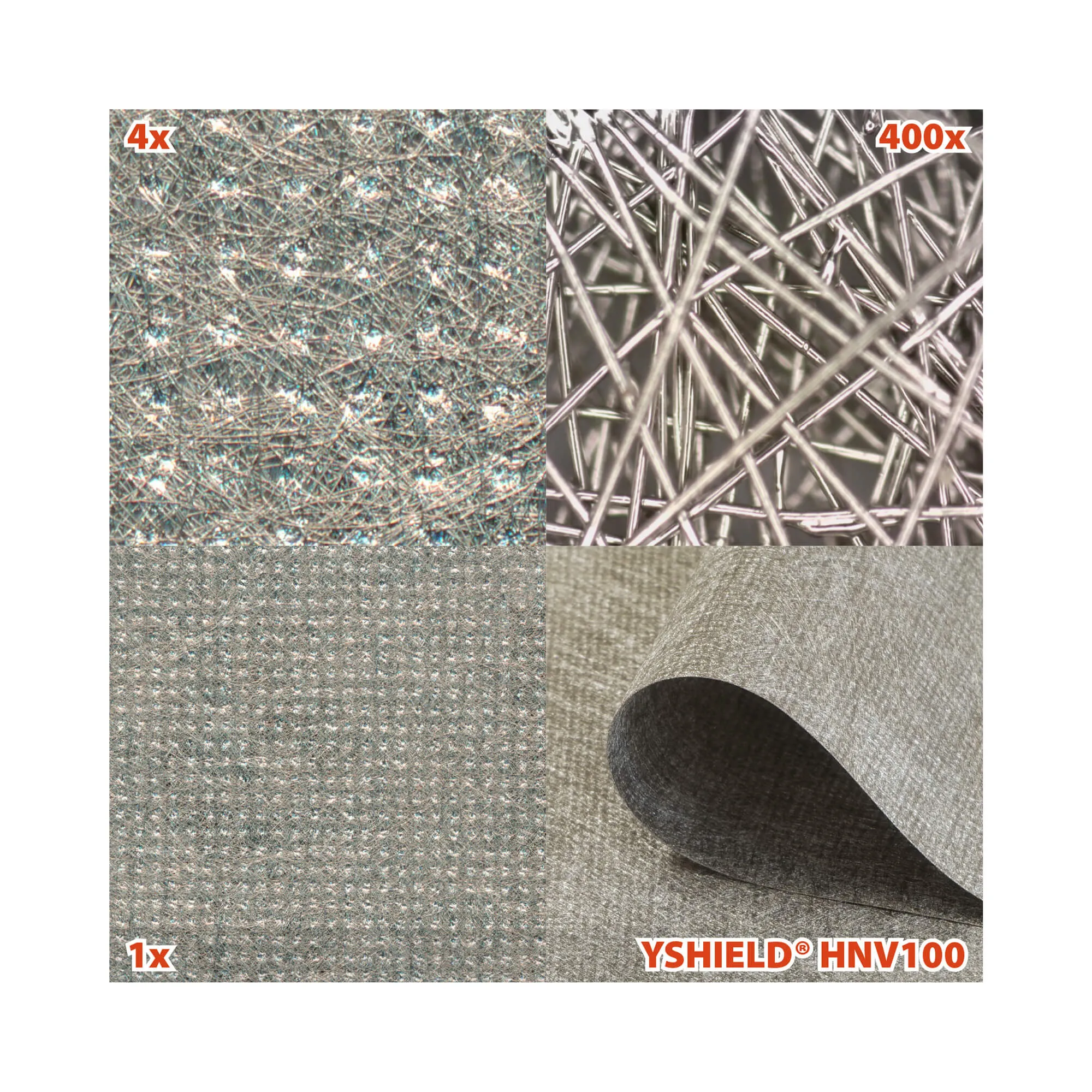 YSHIELD® HNV100 | EMF Shielding Fleece | Width 90 cm | Length 1m
