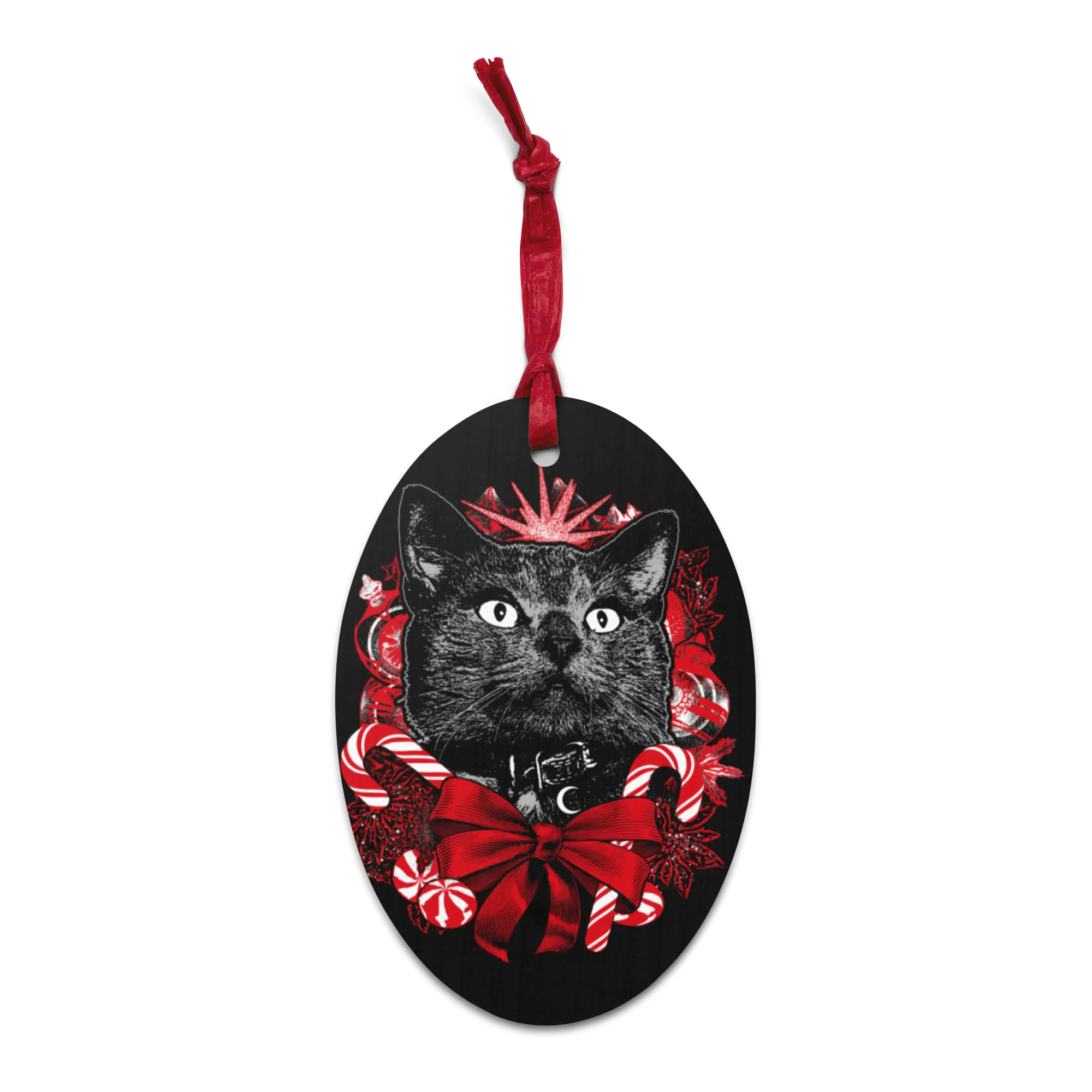 YULE CAT 2023 Wooden Ornament